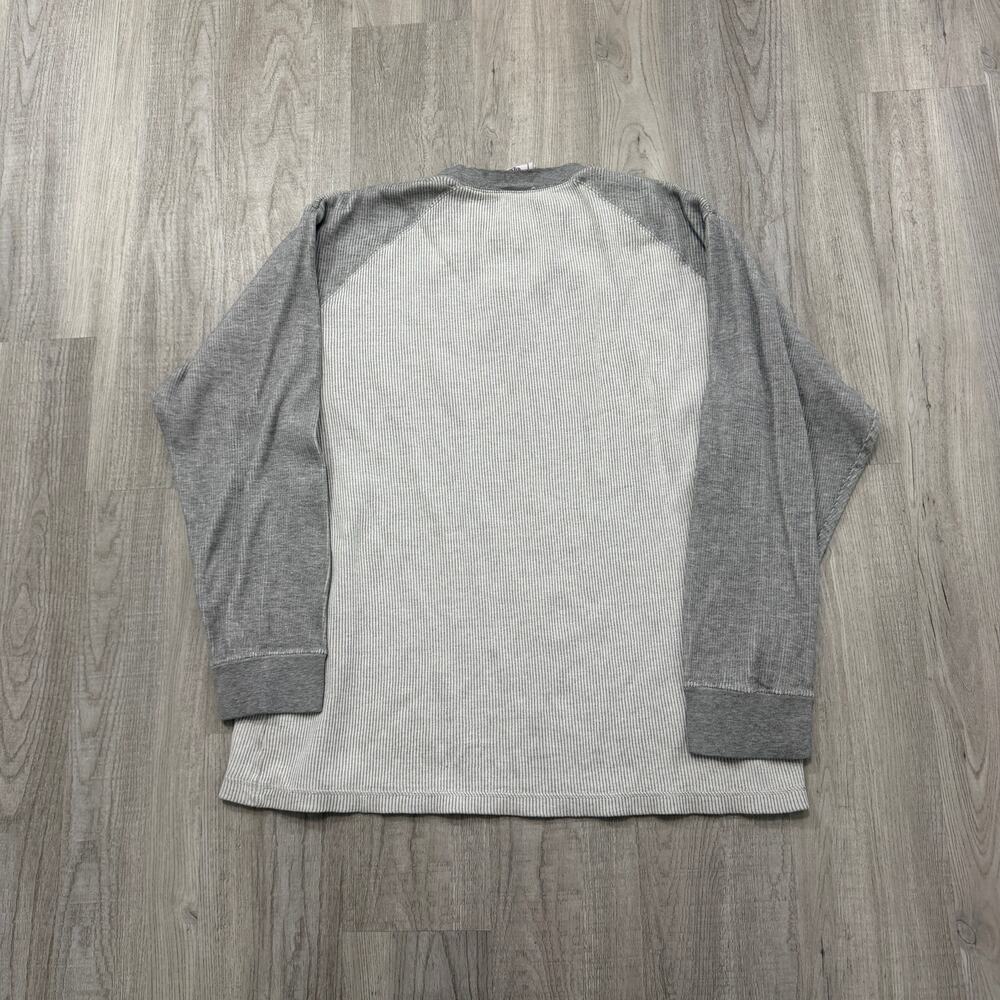 Vintage Green Bay Packers Thermal Shirt Men's Extra Large Gray 90s Long Sleeve - Picture 5 of 7